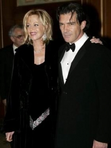 Melanie Griffith and her flame Antonio Banderas