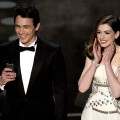 Co-hosts James Franco and Anne Hathaway give their opening monologue onstage during the 83rd Annual Academy Awards in Hollywood, Calif., on February 27, 2011