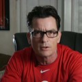 Charlie Sheen during his UStream message on March 8, 2011