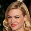 January Jones arrives at the 66th Annual Golden Globe Awards held at the Beverly Hilton Hotel on January 11, 2009 in Beverly Hills