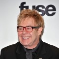 Elton John poses in the press room at the 26th annual Rock and Roll Hall of Fame Induction Ceremony at The Waldorf Astoria in NYC, on March 14, 2011