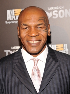 Mike Tyson attends the “Taking on Tyson” New York premiere at Gansevoort Park Avenue, NYC, on March 2, 2011