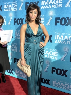 Tamera Mowry arrives at the 42nd NAACP Image Awards held at The Shrine Auditorium in LA on March 4, 2011