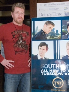 Michael Cudlitz attends a tour of the National Museum of Crime and Punishment, Washington, D.C., on January 7, 2010