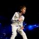 Justin Bieber performs at the 02 Arena in London, on March 14, 2011 