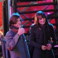 Ashton Kutcher and Lea Michele filming on location for “New Years Eve” on the streets of Manhattan in New York City on March 15, 2011 