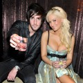 Jack Barakat and Holly Madison attend Madison’s birthday party at the Tao Nightclub at the Venetian Resort Hotel Casino in Las Vegas on December 2, 2010 