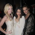 Brittany Snow, Vanessa Hudgens and Lauren Mew attend the NYLON 12th Anniversary Celebration hosted by the stars of Sucker Punch at Tru in Hollywood, Calif. on March 24, 2011 