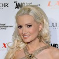Holly Madison from the television show “Holly’s World” arrives at the LAX Nightclub at the Luxor Resort & Casino on February 23, 2011 in Las Vegas