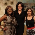 Star Jones, Sara Ramirez and Kit Hoover on Access Hollywood Live on March 31, 2011