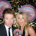A sultry stare from Billy Bush and Julianne Hough at CinemaCon 2011 in Las Vegas, Nevada on March 31, 2011
