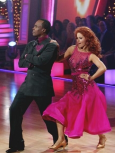 Sugar Ray Leonard and Anna Trebunskaya perform the foxtrot on the season premiere of “Dancing with the Stars” on March 21, 2011
