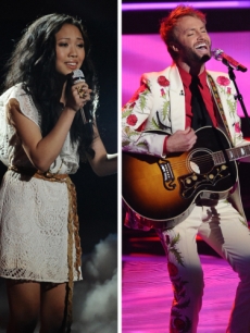 Naima Adedapo, Thia Megia, Paul McDonald and Stefano Langone on “Idol,” March 2011