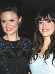 Emily Deschanel and Zooey Deschanel arrive to the 24th Annual ASC Awards For Outstanding Achievement held at Hyatt Regency Century Plaza in Century City, Calif. on February 27, 2010 