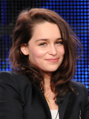 Emilia Clarke takes part in the HBO Winter 2011 TCA Panel for “Game of Thrones,” held at the Langham Hotel, Pasadena, Calif., Jan. 7, 2011
