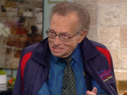 Larry King stops by Access Hollywood Live on March 17, 2011