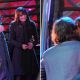 Ashton Kutcher and Lea Michele on the set of “New Year’s Eve” in NYC on March 15, 2011