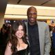 Khloe Kardashian and Lamar Odom pose during the Microsoft Store Opening at South Coast Plaza in Costa Mesa, Calif., on March 24, 2011