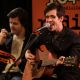 Spencer Smith and Brendon Urie of Panic! At The Disco perform at Radio 104.5’s Xfinity Performance Theater Bala Cynwyd, Penn., on February 2, 2011 