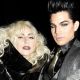 Lady Gaga and Adam Lambert backstage at the 2009 American Music Awards at Nokia Theatre L.A. Live in Los Angeles, California on November 22, 2009