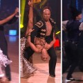Ralph and Karina; Hines and Kym; Chelsea and Mark on “Dancing with the Stars,” April 11, 2011