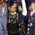Anna Trebunskaya and Sugar Ray Leonard, Chelsea Kane and Mark Ballas, Kendra Wilkinson and Louis van Amstel on “Dancing with the Stars,” April 2011