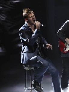 James Durbin performs The Beatles’ “When My Guitar Gently Weeps” on “American Idol” on April 6, 2011
