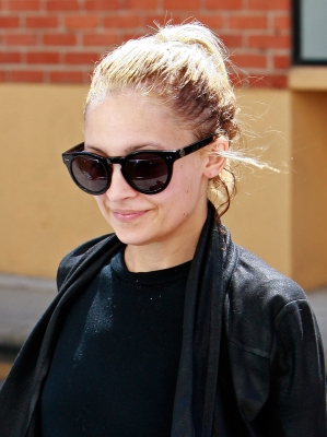 Nicole Richie is spotted wearing sunglasses while leaving the the gym in Los Angeles on April 5, 2011