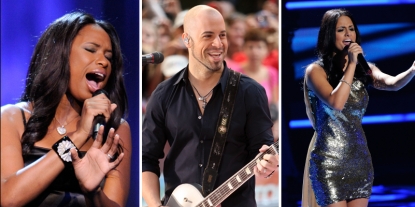 Jennifer Hudson, Chris Daughtry, and Pia Toscano