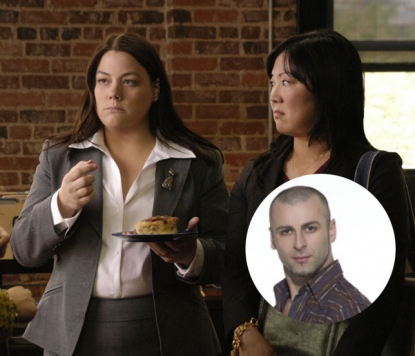Brooke Elliott & Margaret Cho on the set of “Drop Dead Diva”; w/ Rami Kashou of “Project Runway”