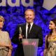 Julie Bowen, Jesse Tyler Ferguson, and Ariel Winter speak onstage during the 22nd Annual GLAAD Media Awards presented by ROKK Vodka at Los Angeles’ Westin Bonaventure in Los Angeles, Calif. on April 10, 2011