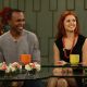 Sugar Ray Leonard and Anna Trebunskaya visit Access Hollywood Live, Burbank, April 15, 2011
