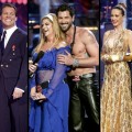 Cheryl Burke and Chris Jericho; Kirstie Alleya nd Maksim Chmerkovskiy, Petra Nemcova and Dmitry Chaplin on “Dancing,” April 2011