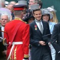 David Beckham arrives to attend the Royal Wedding of Prince William to Catherine Middleton at Westminster Abbey, London, on April 29, 2011
