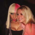 Nicki Minaj and Britney Spears pose together at Nicki’s concert at Hype in West Hollywood, Calif., on April 22, 2011