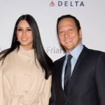 Rob Schneider and Patricia Azarcoya Arce attend the Friars Club roast of Quentin Tarantino at the New York Hilton and Towers in New York City on December 1, 2010