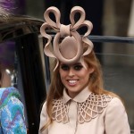 Princess Beatrice of York aarrives at the Royal Wedding of Prince William to Catherine Middleton at Westminster Abbey on April 29, 2011