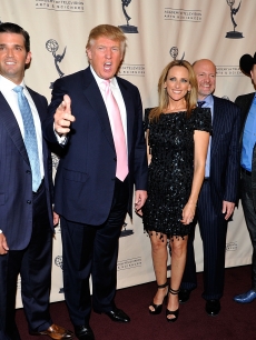 Star Jones, Donald Trump Jr., Donald Trump, Marlee Matlin, Jim Cramer, John Rich and Meatloaf attend An Evening with “The Celebrity Apprentice” at Florence Gould Hall in New York City, on April 26, 2011   