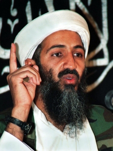 An undated photo of Osama bin Laden