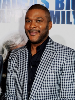 Tyler Perry arrives at a screening of “Tyler Perry’s Madea’s Big Happy Family” at the Cinerama Dome Theater in Los Angeles, Calif., on April 19, 2011