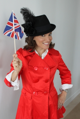Kit Hoover gets into the Royal Wedding spirit on Friday in London, April 29, 2011