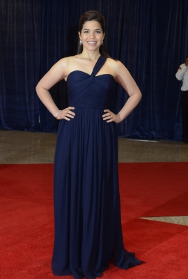 America Ferrera arrives at the 2011 White House Correspondents’ Association Dinner at the Washington Hilton in Washington, DC, on April 30, 2011 