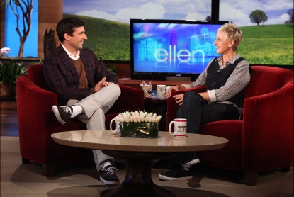 Steve Carell chats with Ellen DeGeneres on “The Ellen DeGeneres Show” in an interview that will air on May 2, 2011