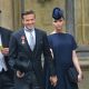 David Beckham and Victoria Beckham arrive to attend the Royal Wedding of Prince William to Catherine Middleton at Westminster Abbey in London on April 29, 2011 