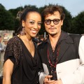 Access Hollywood’s Shaun Robinson with Johnny Depp at the “Pirates of the Caribbean: On Stranger Tides” premiere at Disneyland, Anaheim, Calif., May 7, 2011