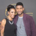 Access’ Shaun Robinson and Usher seen on the red carpet at the star-studded double-taping of “Surprise Oprah! A Farewell Spectacular,” Chicago, May 17, 2011