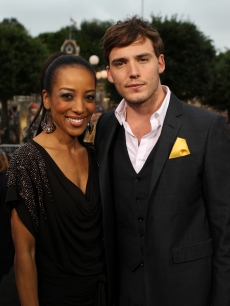 Access Hollywood’s Shaun Robinson and Sam Claflin at the “Pirates of the Caribbean: On Stranger Tides” premiere at Disneyland, Anaheim, Calif., May 7, 2011

