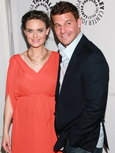 Emily Deschanel and David Boreanaz step out at An Evening with “Bones” presented by The Paley Center For Media at The Paley Center For Media in Beverly Hills, Calif. on May 9, 2011
