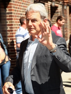 “NCIS” star Mark Harmon arrives at “The Late Show With David Letterman” at the Ed Sullivan Theater, NYC, on May 10, 2011