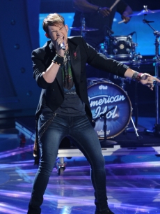 James Durbin performs Journey’s “Don’t Stop Believin’” on “American Idol,” May 11, 2011